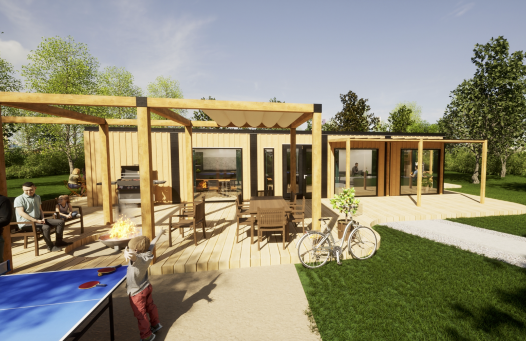Tuin met zonneterras