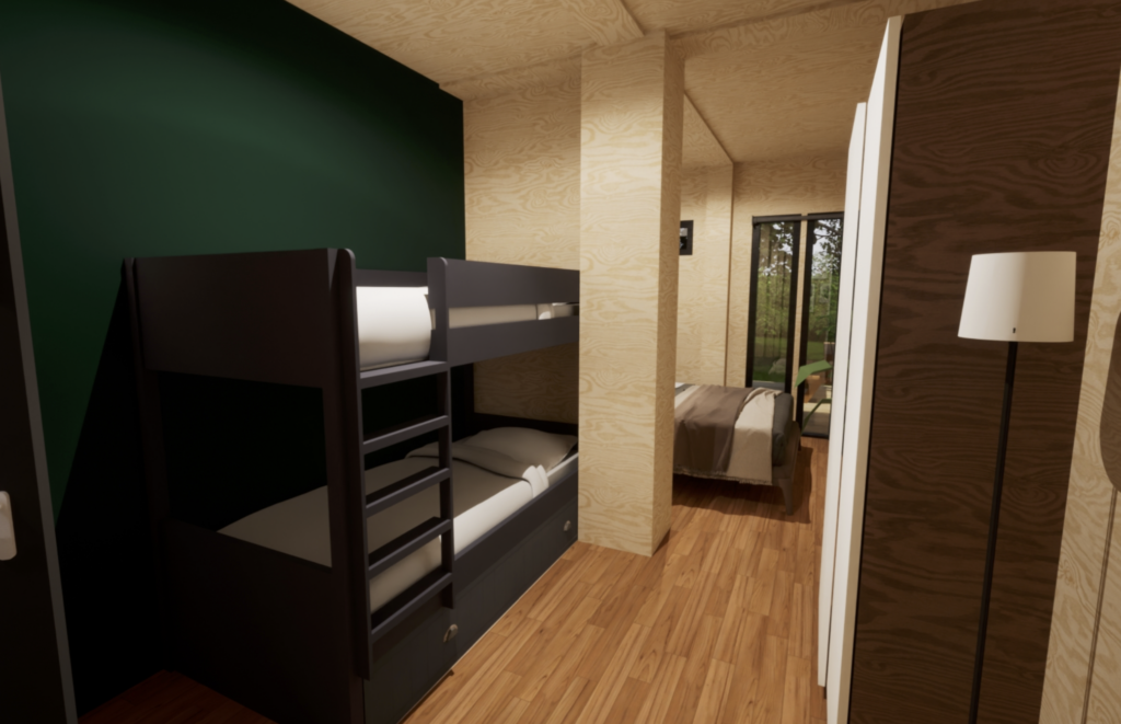 Stapelbed in alle kamers