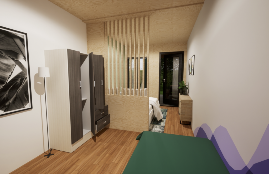 Ruime slaapkamer met eigen badkamer