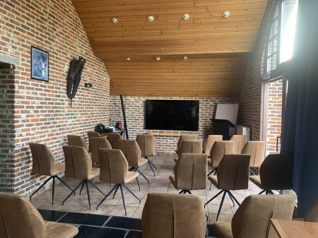 Meeting room in seminar setup
